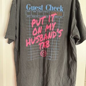 Comfort Colors Gray Tee with Pink Graphic